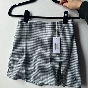 Reformation Baker Linen Skirt in Slate Size 0